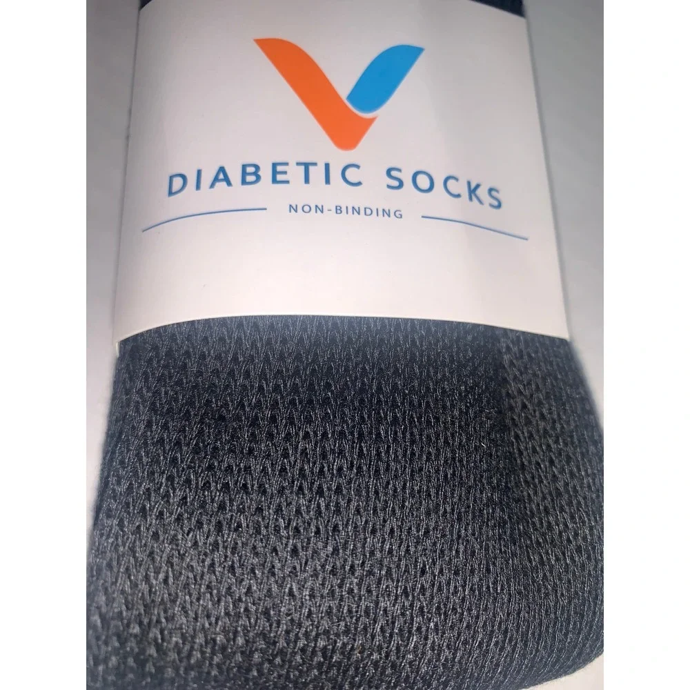 Viasox Diabetic Non Binding Socks Black‎ X Large